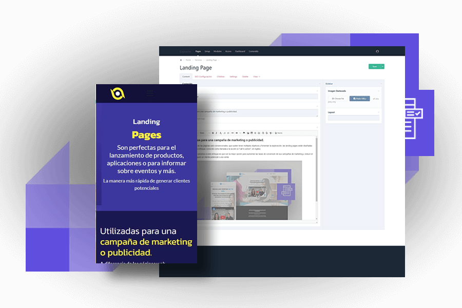 Desarrollo de sitios web auto administrables